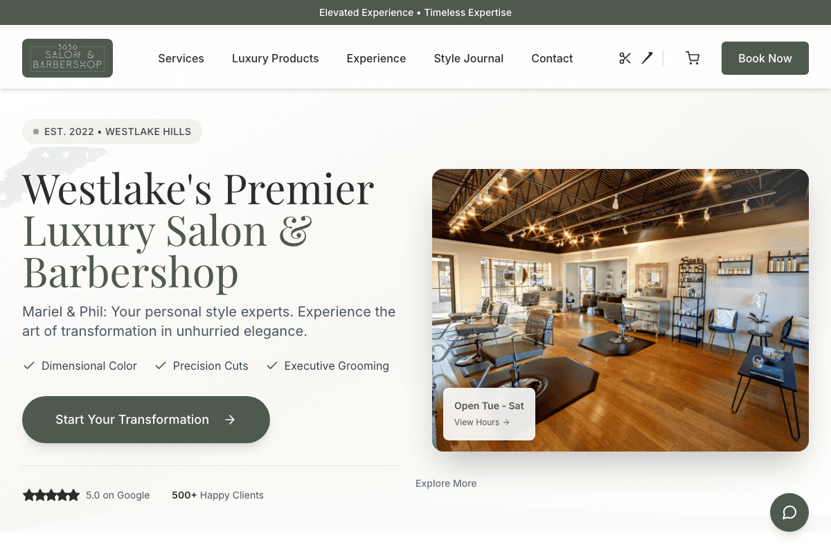 Salon 3636 screenshot